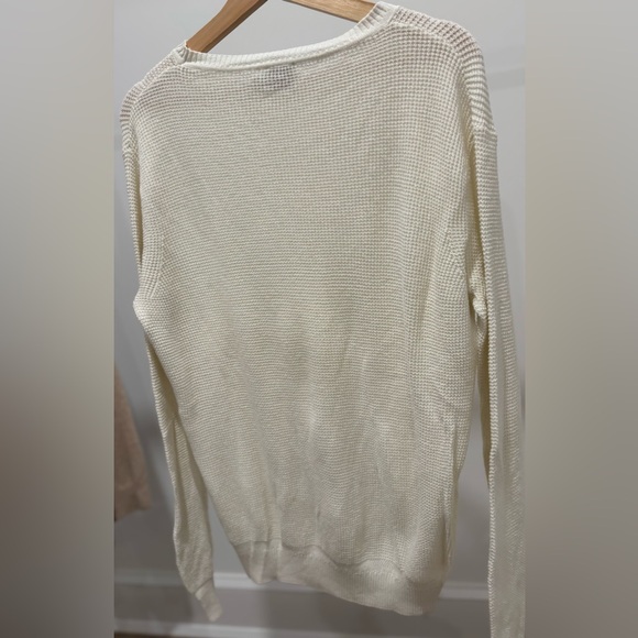 Faherty Men's Sun washed Crewneck Sweater color stone/off white - Picture 2 of 2